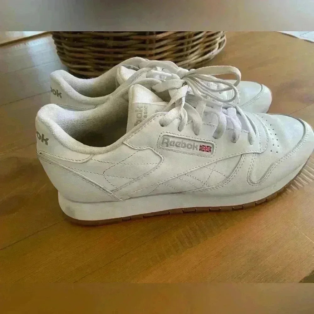 Reebok Classic Leather Shoe White Size 8